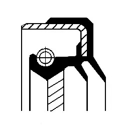 Уплотняющее кольцо CORTECO 01026326B (B1BASL2,5SFRDX46 Simmerring, 82026326)