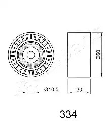 Натяжитель JAPANPARTS BE-334