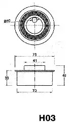 Натяжитель JAPANPARTS BE-H03