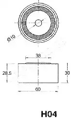 Натяжитель JAPANPARTS BE-H04