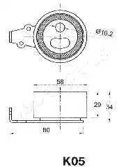 Натяжитель JAPANPARTS BE-K05