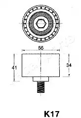 Натяжитель JAPANPARTS BE-K17