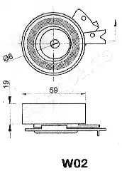 Натяжитель JAPANPARTS BE-W02