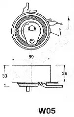 Натяжитель JAPANPARTS BE-W05