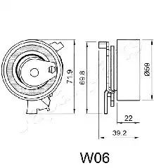 Натяжитель JAPANPARTS BE-W06