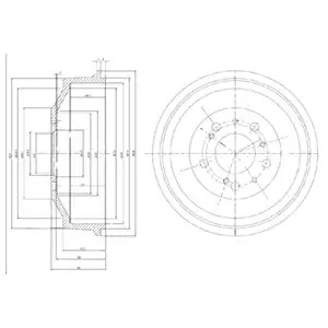 Тормозный барабан DELPHI BF153