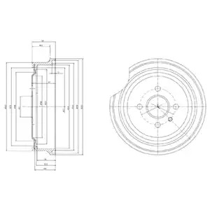Тормозный барабан DELPHI BF367