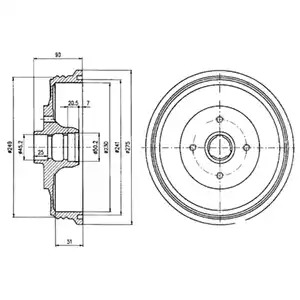 Тормозный барабан DELPHI BF430