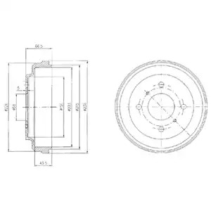 Тормозный барабан DELPHI BF481