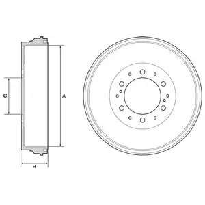 Тормозный барабан DELPHI BF537