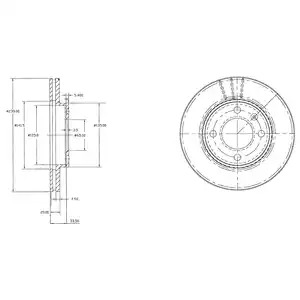 Тормозной диск DELPHI BG2109