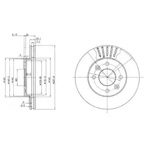 Тормозной диск DELPHI BG2282