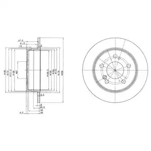 Тормозной диск DELPHI BG2291