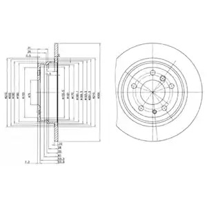 Тормозной диск DELPHI BG2431