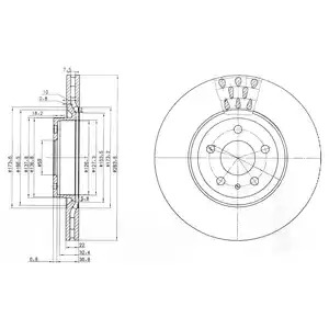 Тормозной диск DELPHI BG2512