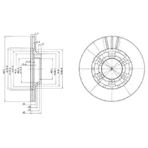 Тормозной диск DELPHI BG2561