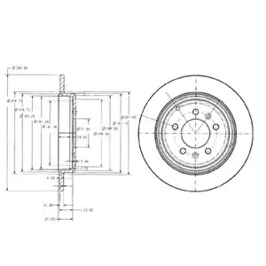 Тормозной диск DELPHI BG2573