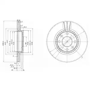 Тормозной диск DELPHI BG2625