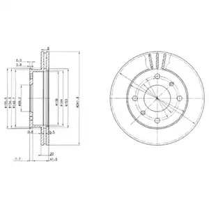 Тормозной диск DELPHI BG2632