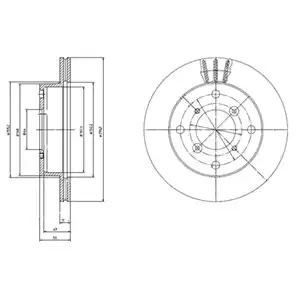 Тормозной диск DELPHI BG2645