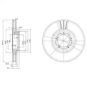 Тормозной диск DELPHI BG2663