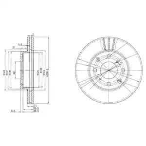 Тормозной диск DELPHI BG2673