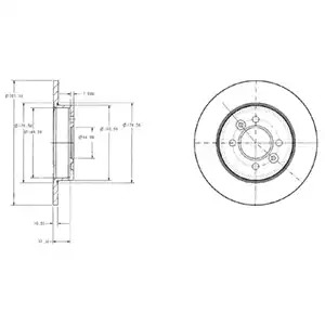 Тормозной диск DELPHI BG2694