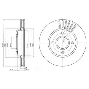 Тормозной диск DELPHI BG2699