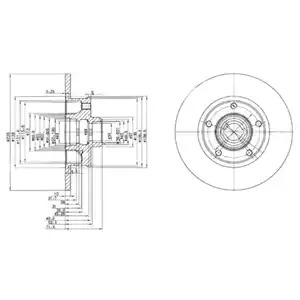 Тормозной диск DELPHI BG2714