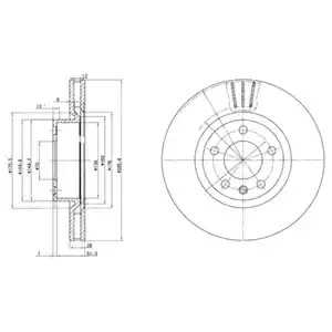 Тормозной диск DELPHI BG2742