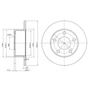 Тормозной диск DELPHI BG2746