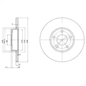 Тормозной диск DELPHI BG2749