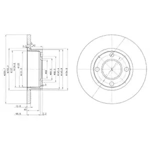 Тормозной диск DELPHI BG2752