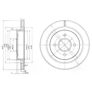 Тормозной диск DELPHI BG2758