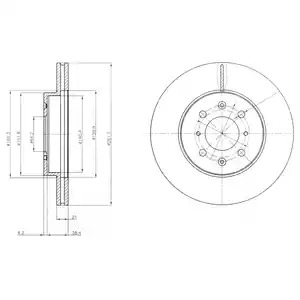 Тормозной диск DELPHI BG2759