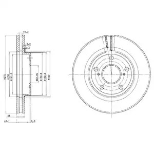 Тормозной диск DELPHI BG2782