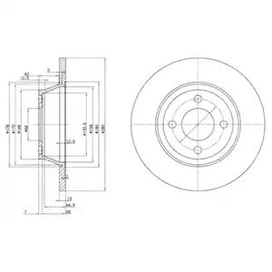 Тормозной диск DELPHI BG2783