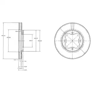 Тормозной диск DELPHI BG2798