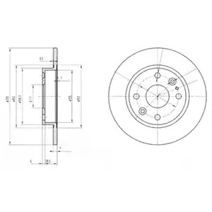 Тормозной диск DELPHI BG2803