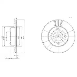 Тормозной диск DELPHI BG2810