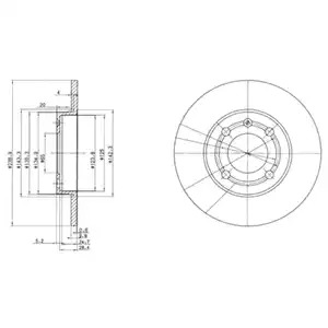 Тормозной диск DELPHI BG2911