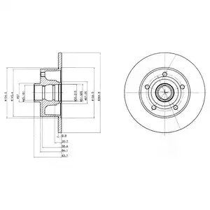 Тормозной диск DELPHI BG3030