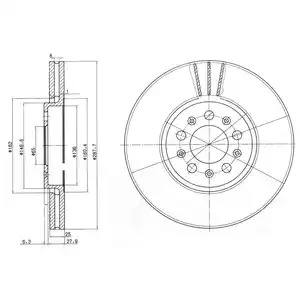 Тормозной диск DELPHI BG3035C