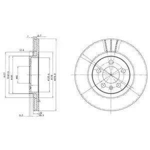 Тормозной диск DELPHI BG3036