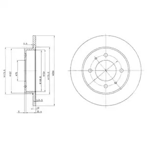 Тормозной диск DELPHI BG3070