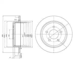 Тормозной диск DELPHI BG3073