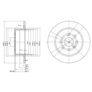 Тормозной диск DELPHI BG3141