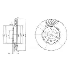 Тормозной диск DELPHI BG3142