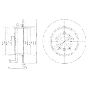 Тормозной диск DELPHI BG3183