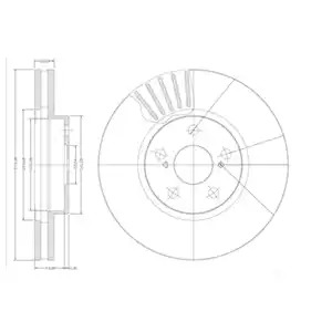 Тормозной диск DELPHI BG3189